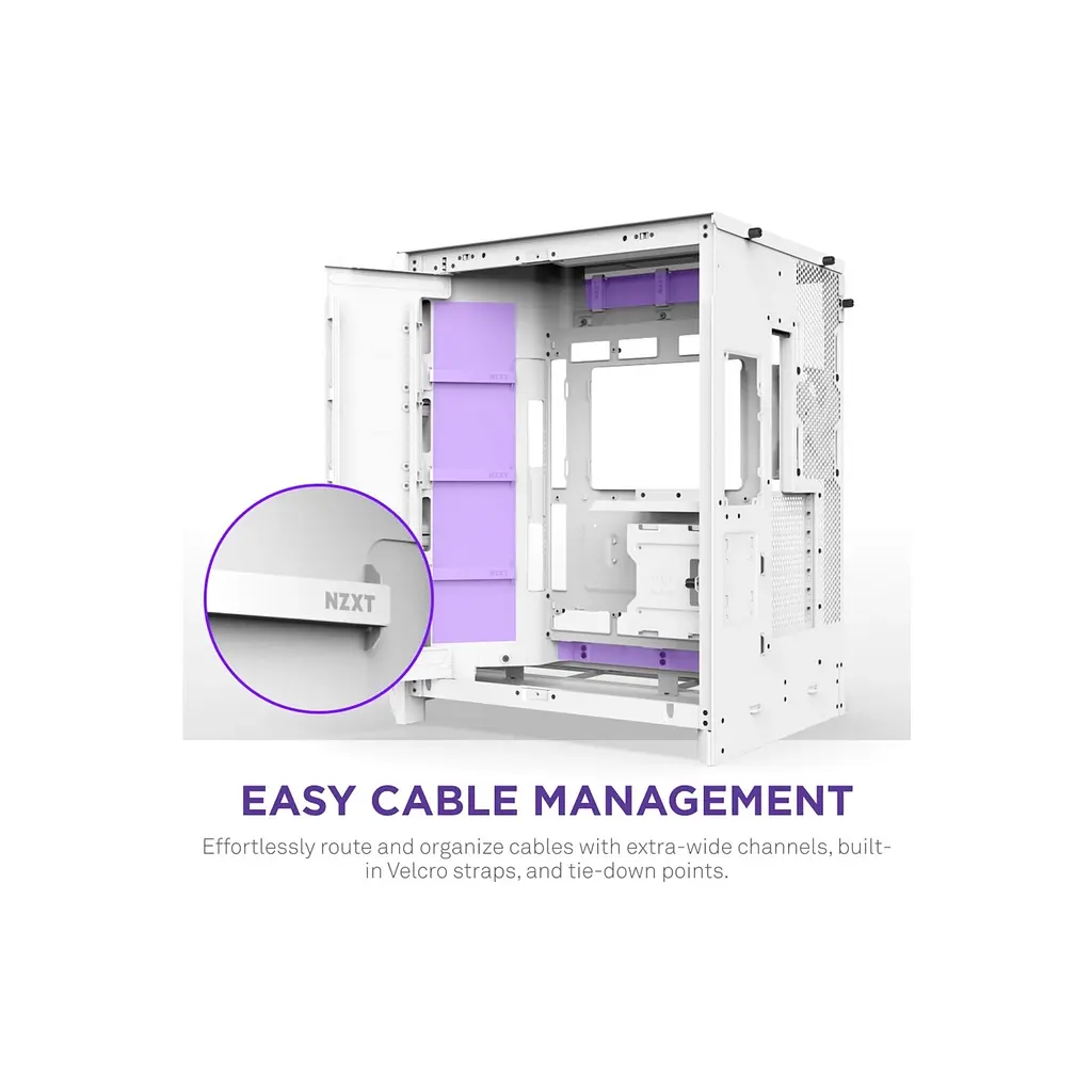 Корпус для ПК NZXT H9 Flow Dual-Chamber All White (CM-H92FW-01) - фото 9