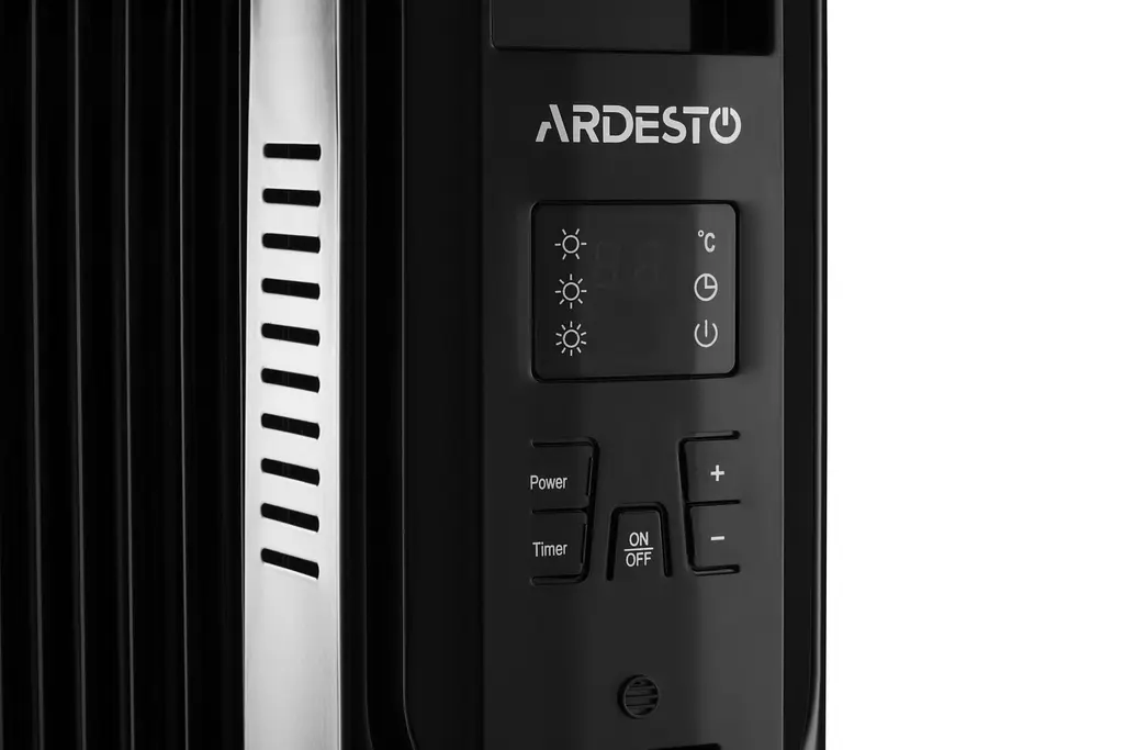 Масляний радіатор Ardesto 2,5 кВт, площа обігріву 25 кв.м., чорний, підлоговий, 11 секцій (OFH-E11X2) - фото 6