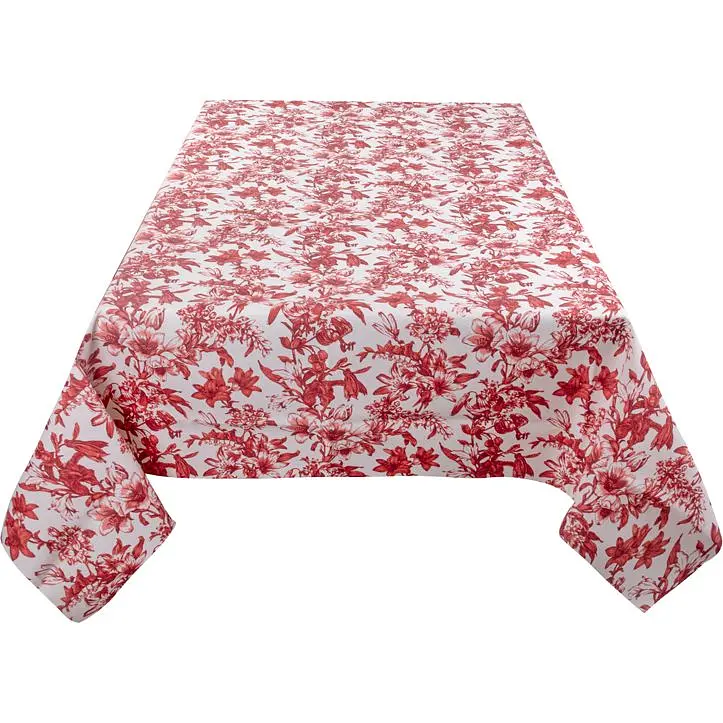 Скатерть водоотталкивающая Lefard Home Textile Corso 140х140 см красная (715-373) - фото 2