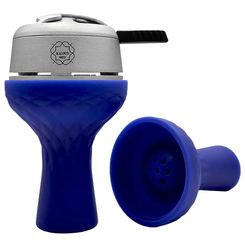 Чаша для кальяну силіконова під Калауд Lotus синій  - фото 2