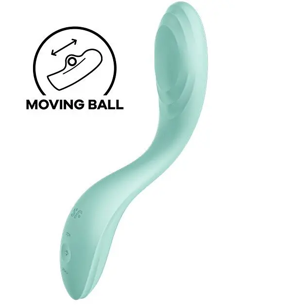 Вібратор Satisfyer Rrrolling Pleasure для точки G, 22х4 см мятний - фото 2