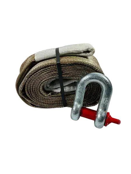 Трос буксирувальний POPUTCHIK 54 т 6 м Скоба-Петля - фото 3