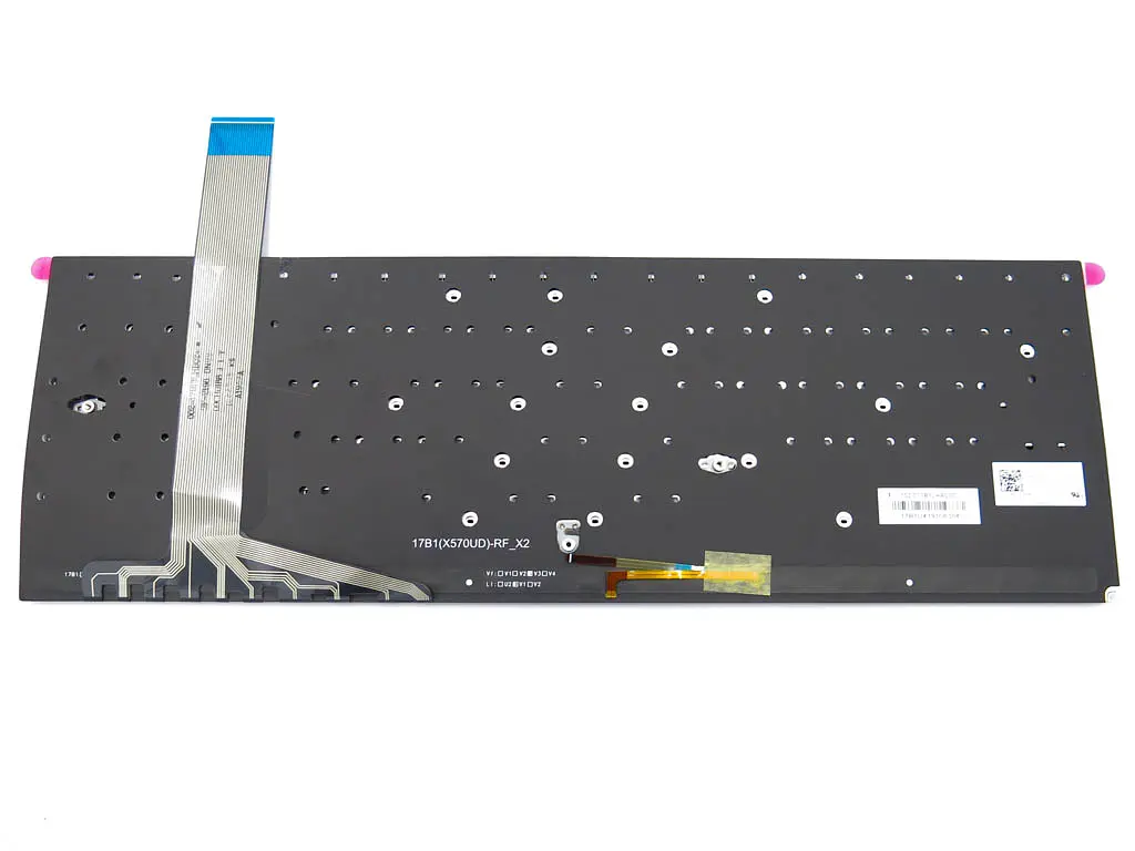 Клавіатура для ASUS FX570UD, FX570Z, FX570ZD, FX570U, X570U, X570UD, X570ZD, X570D, K570U, K570UD, K570Z, K570ZD (RU Black з підсвічуванням) - фото 2