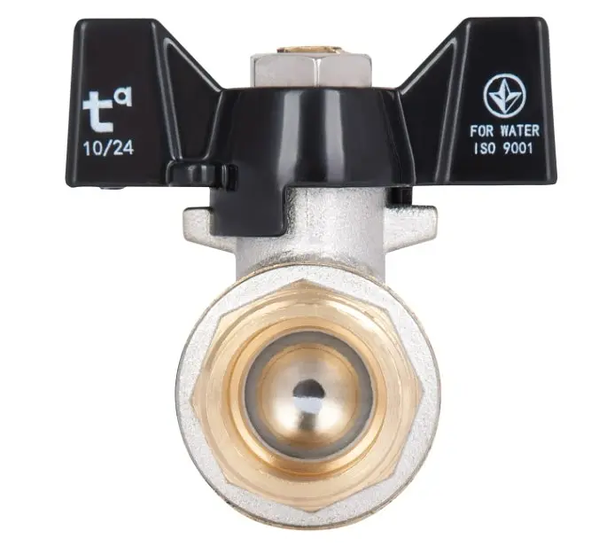Кран кульовий Thermo Alliance Base 1/2" ЗЗ прямий, PN40, метелик SD606W15 - фото 6