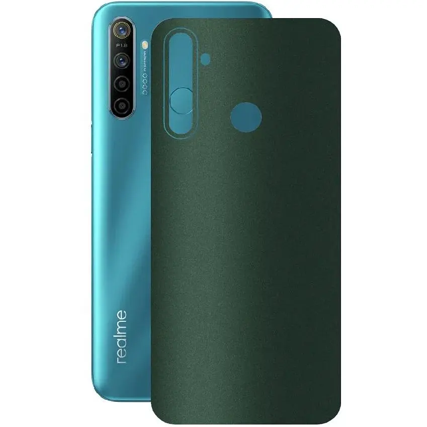 Защитная пленка StatusSKIN для Realme 5i Корпус Винил Зеленая матовая - фото 1