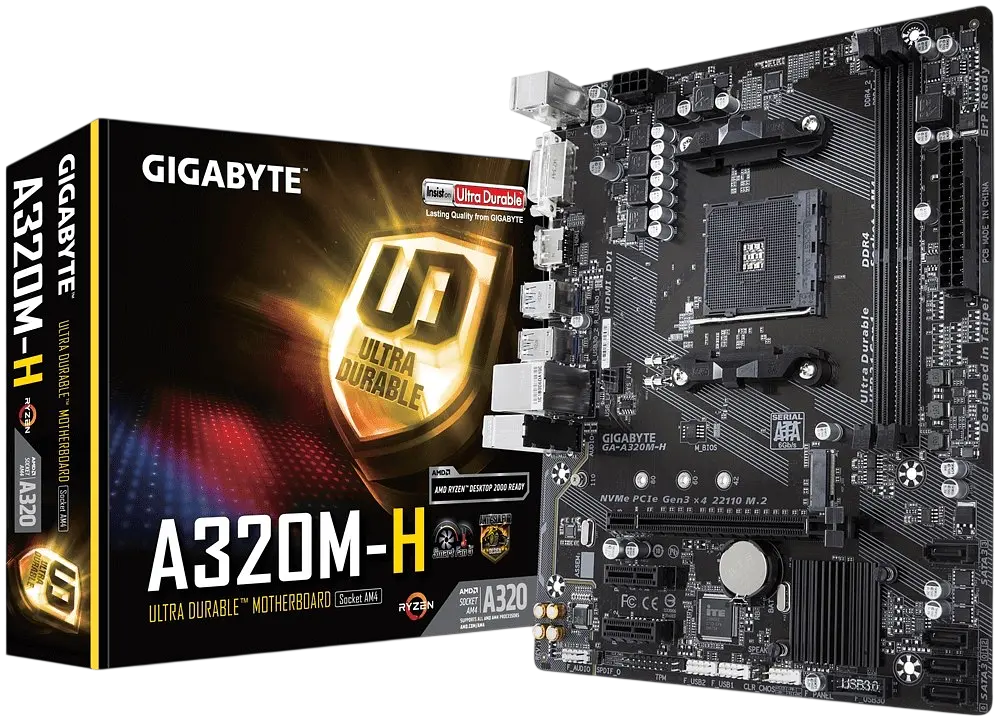Материнська плата Gigabyte GA-A320M-H Socket AM4 (GA-A320M-H) Б/В