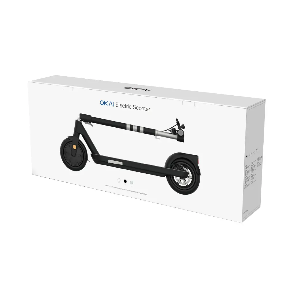 Електросамокат OKAI ES10-NEON Lite White 9", 300(600)W, 7.8Ah, 30km, 25km\h, 20%, NFC, App, 15kg (ES10-W) - фото 2