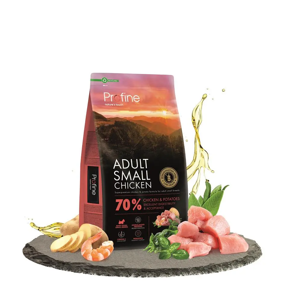 Сухий корм Profine Small Chicken and Potatoes для дорослих собак дрібних порід, з куркою та картоплею, 7 кг - фото 2
