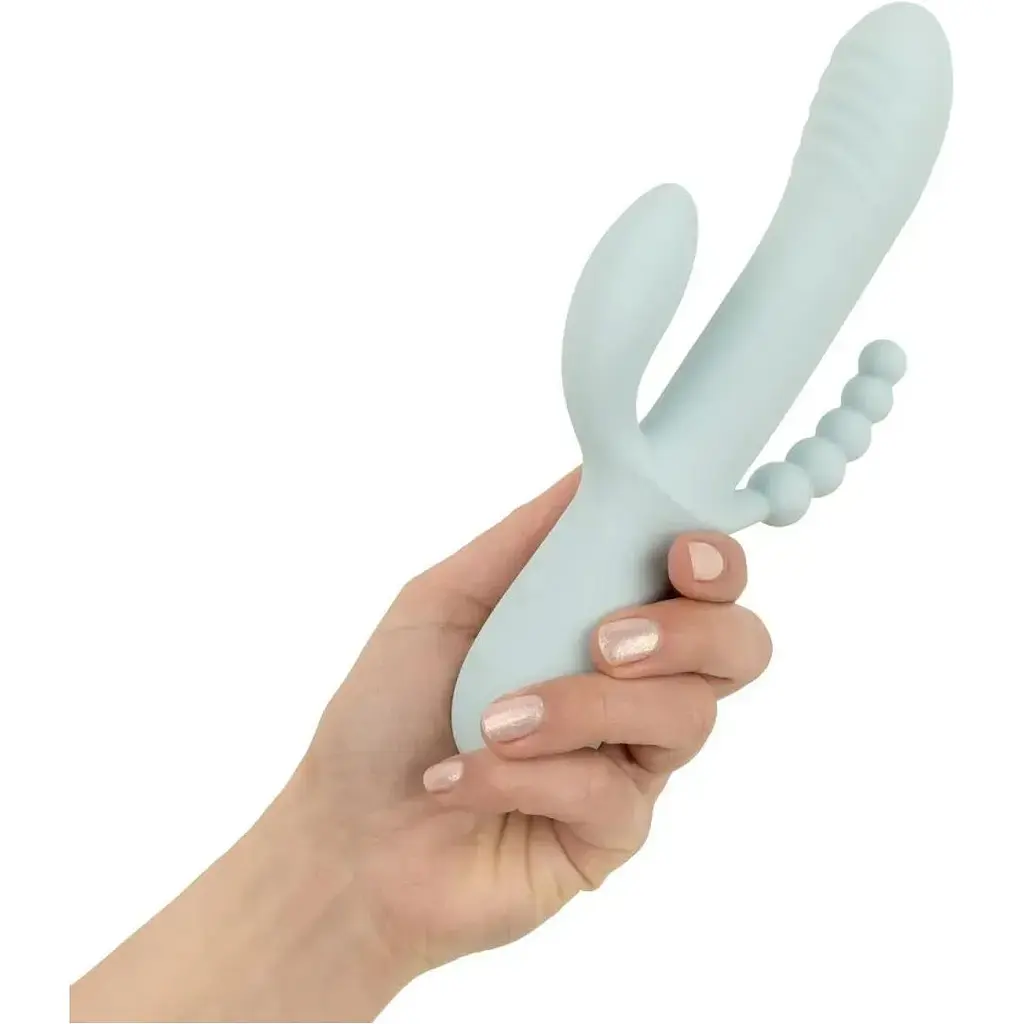 Вібратор Good Vibes Only Sage Triple Stimulation Vibe Soft Silicone Blue (SX3074) [152365] - фото 7