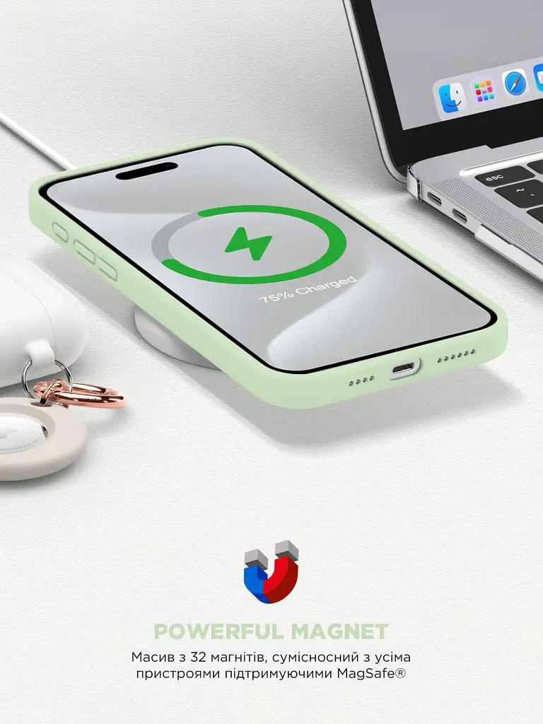 Чохол ArmorStandart ICON2 MagSafe для Apple iPhone 15 Pro Soft Mint - фото 9