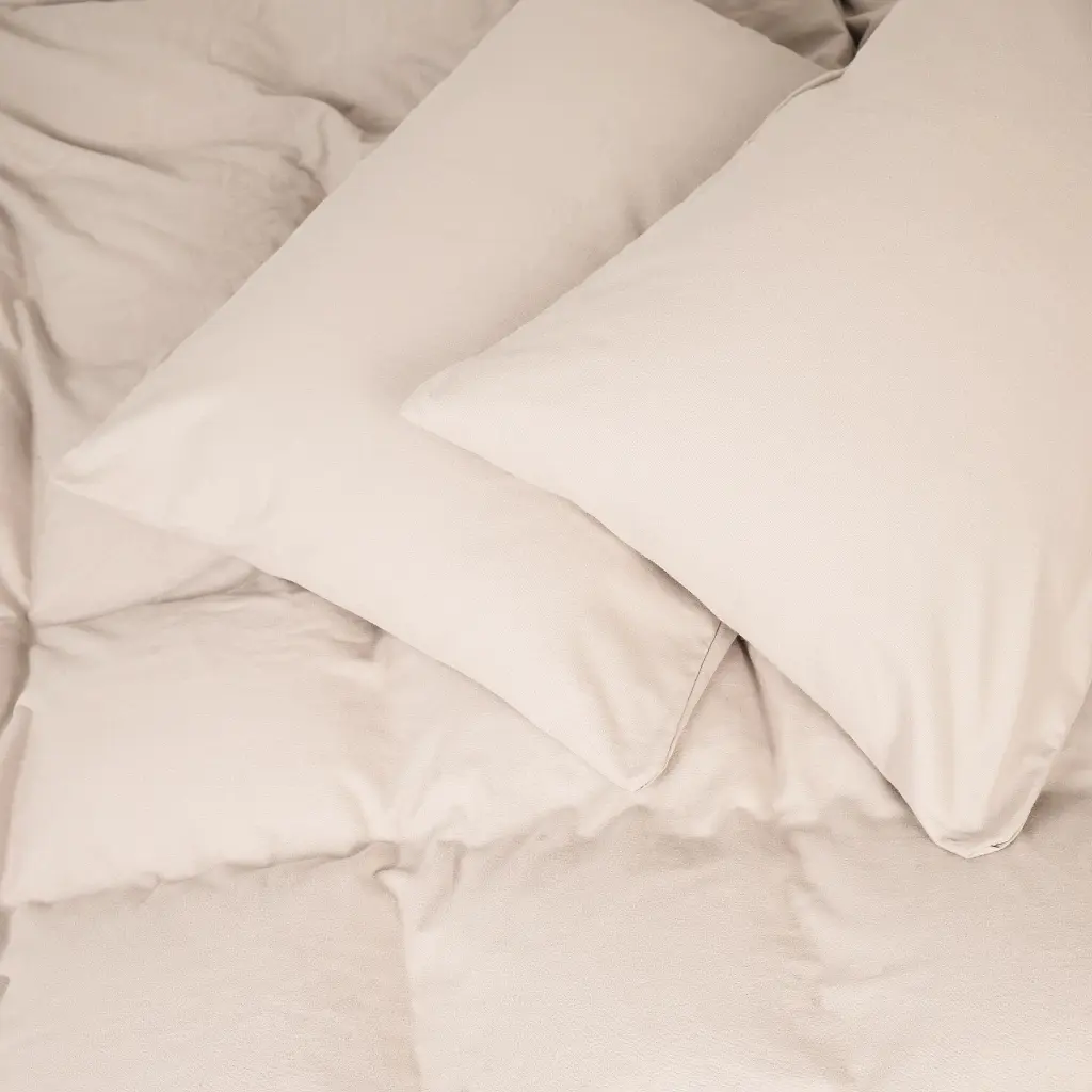 Постільна білизна MirSon 007 Milk Фланель 220х240 King Size (2200009650666)