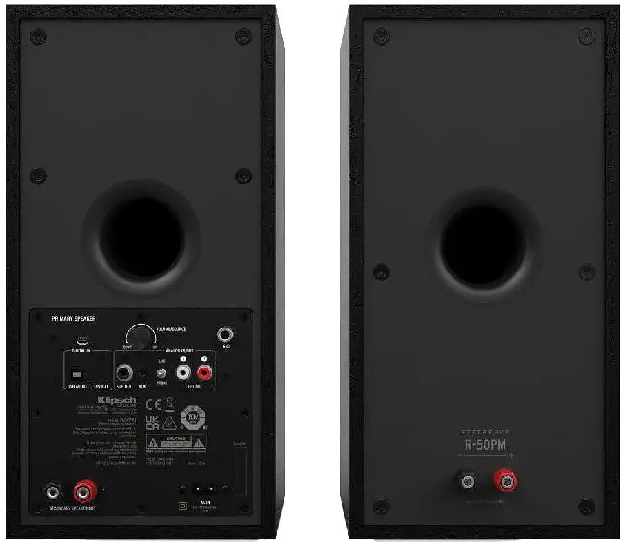 Полочная активная мультимедийная акустика Klipsch R-50PM Black - фото 4
