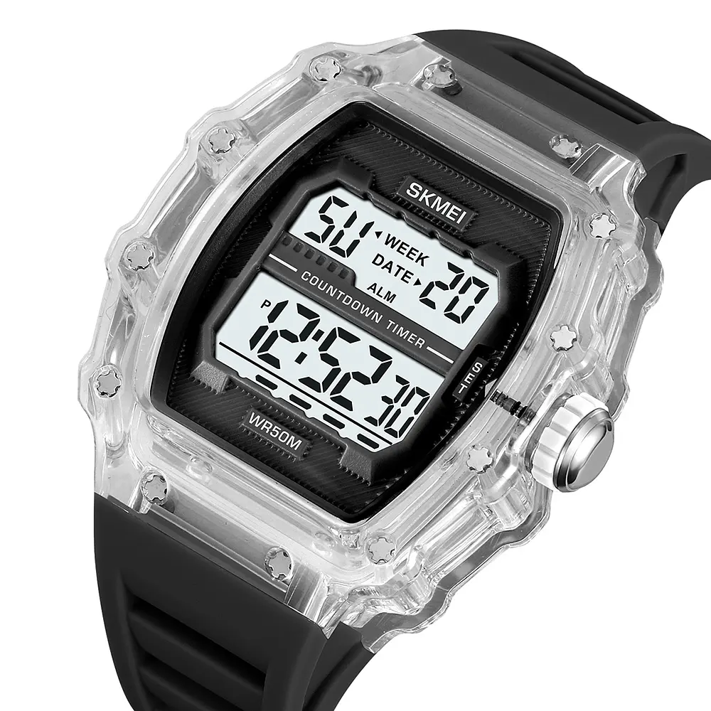 Чоловічий наручний годинник 2296WTBK White-Black Skmei acs0030040 - фото 3