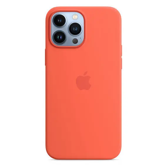 Чохол Silicone Case з MagSafe для Apple iPhone 13 Pro (6.1) Nectarine ААА [72329] - фото 2