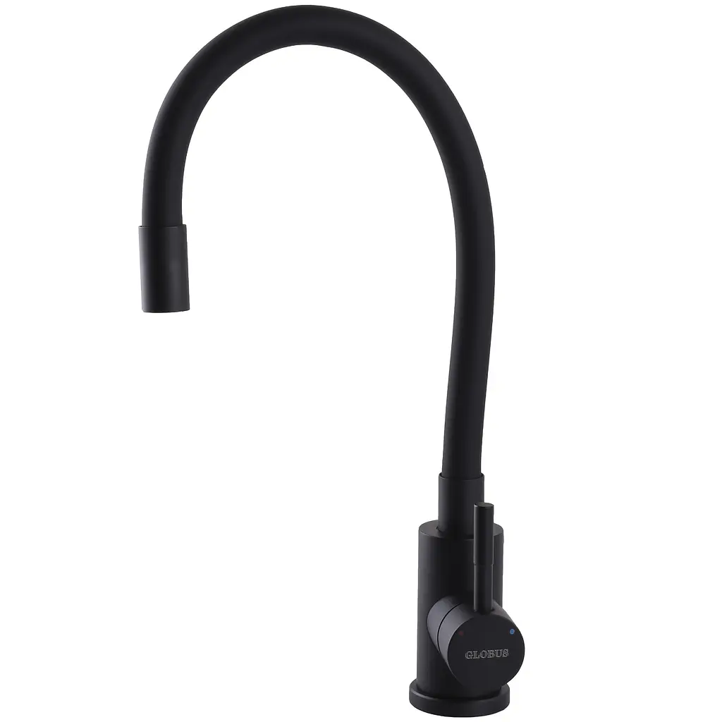 Змішувач для кухні Globus Lux Alpen SBT1-203SB-BB чорний (25761) - фото 4
