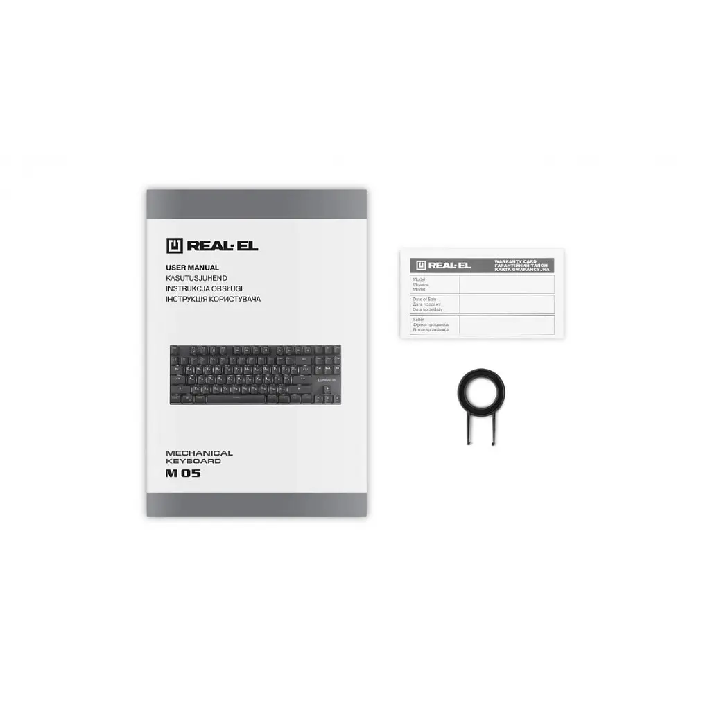 Клавіатура REAL-EL M 05 USB Grey (EL123100044) - фото 10