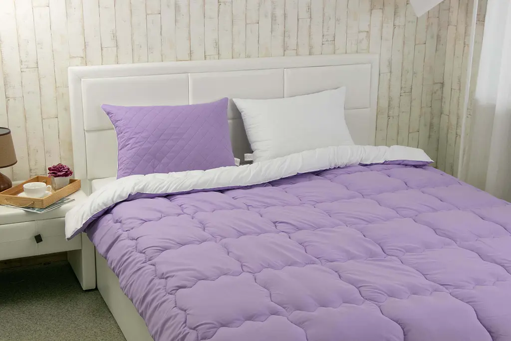 Ковдра Руно 200х220 силіконова бузкова К_322.52СЛ300_Бузковий - фото 4