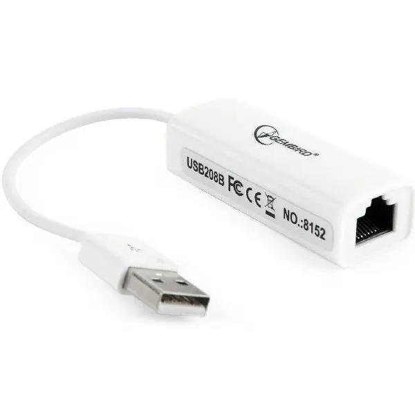 Адаптер Gembird USB - RJ-45 White (NIC-U2-02) - фото 2