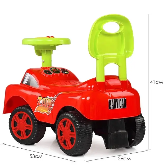 Каталка-толокар M 4073-3 Bambi Racer музика, довжина 53см, колір Червоний, в коробці (6200000051536) - фото 4