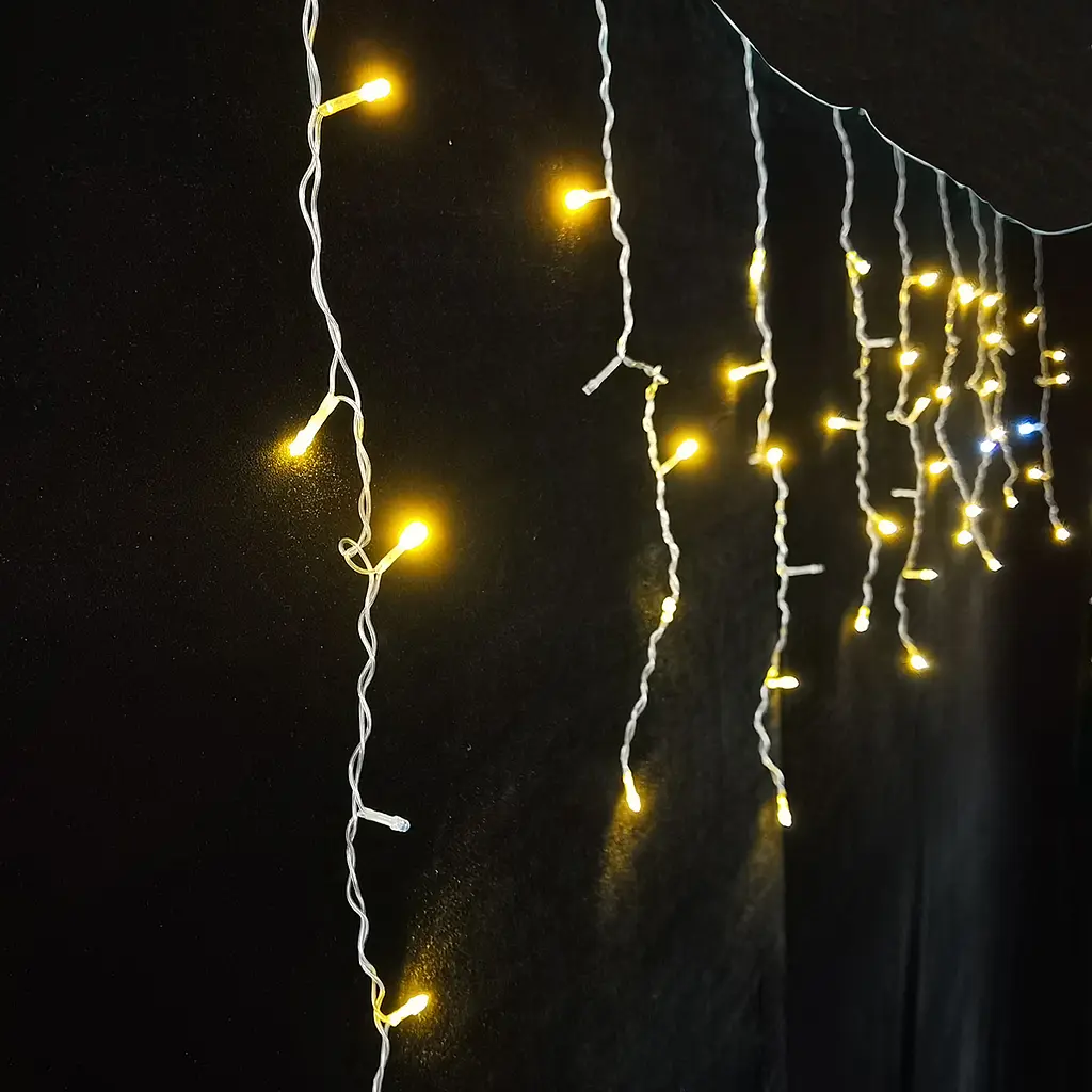 Гірлянда бахрома Novogod‘ko світлодіодна 83 LED мерехтіння 3x0.6 м теплий білий (973776) - фото 3