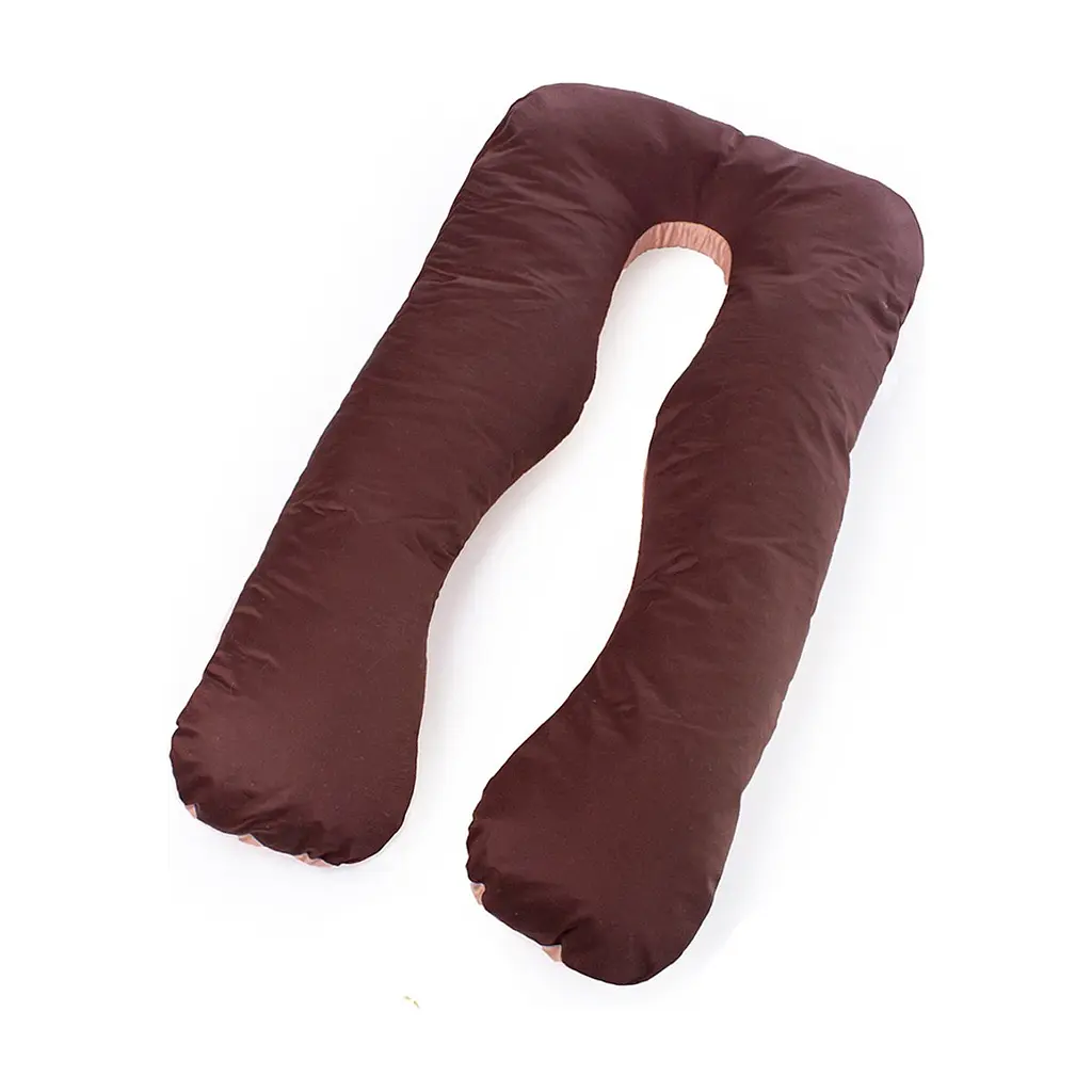 Подушка MirSon для вагітних і відпочинку Delicate Satin №8028 U-подібна Cappuccino (2200006178668)