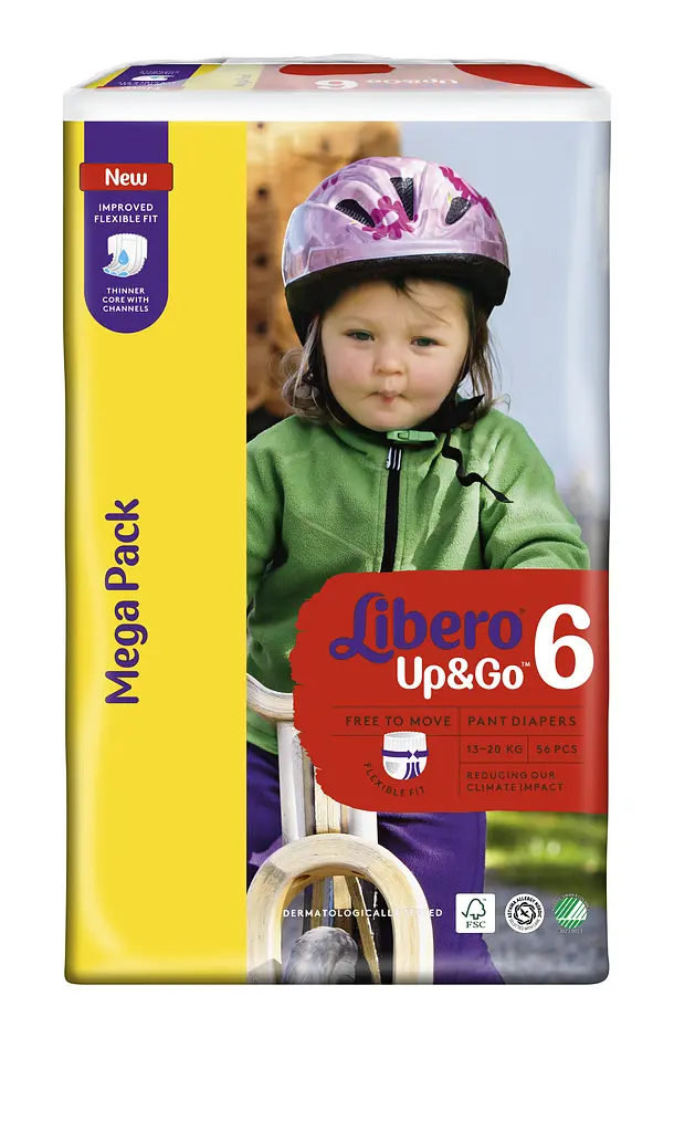 Подгузники-трусики Libero Up&Go 6 (13-20 кг), 56 шт. - фото 2