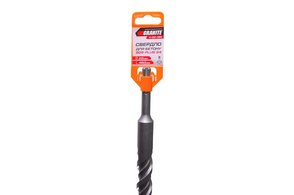 Бур хвостовик SDS plus по бетону для перфоратора Granite 22 х 460 мм. - фото 2