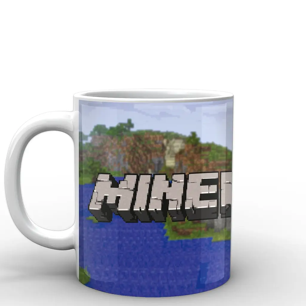 Кружка GeekLand Minecraft Майнкрафт логотип MС.02.011 330 мл белая - фото 2