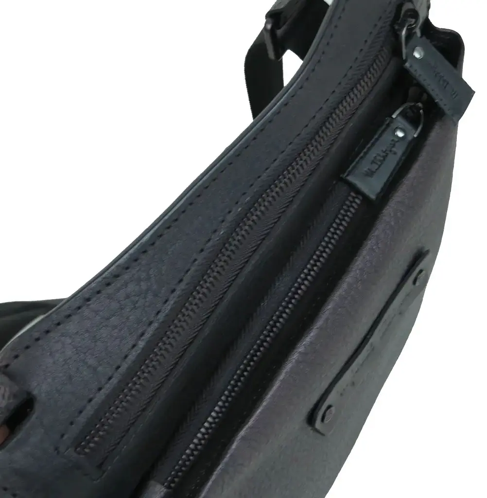 Сумка чоловіча Mykhail Ikhtyar 24х26х3 см Чорний (45041 New black) - фото 6