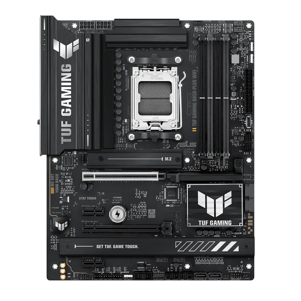 Материнская плата TUF GAMING B850-PLUS WIFI sAM5 B850 4xDDR5 M.2 HDMI DP Wi-Fi BT ATX Asus teh0018994 - фото 2
