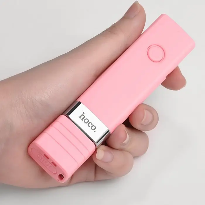 Бездротовий монопод для селфі HOCO K4 Beauty Wireless Selfie Stick Рожевий - фото 5