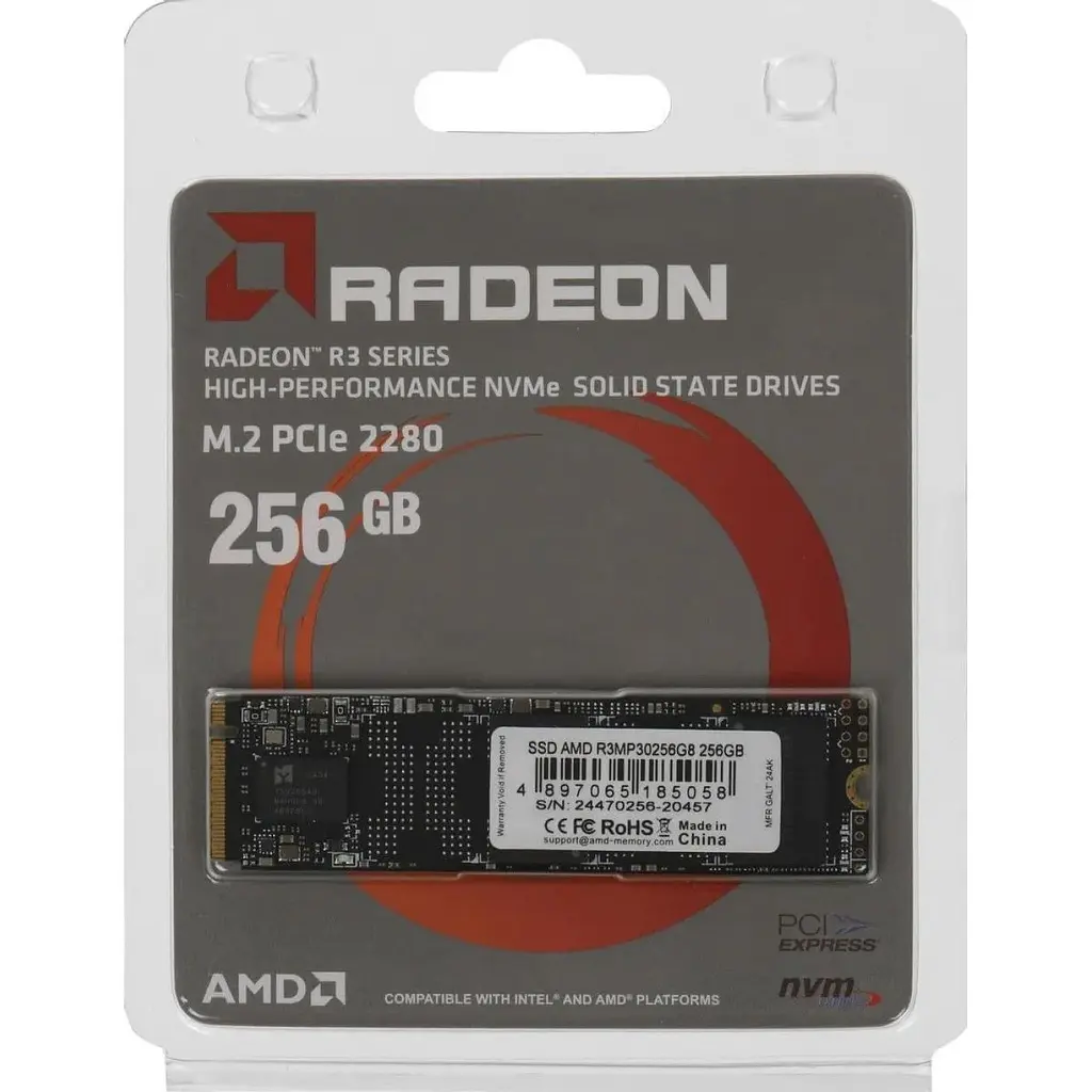 SSD накопичувач AMD Radeon R3 256GB [R3MP30256G8] [142474] - фото 4
