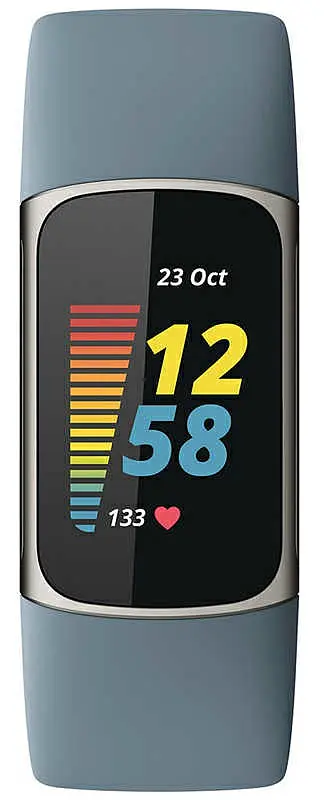 Смарт-браслет Fitbit Charge 5 Steel Blue/Platinum Stainless Steel (FB421SRBU) - фото 2