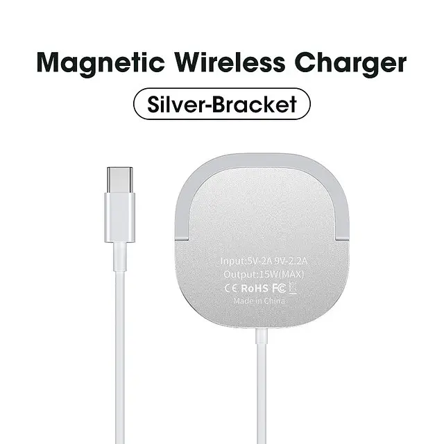 Зарядка Qi 2in1 MagSafe Wireless Charger with holder JYD-WC92 15W Max синяя - фото 9