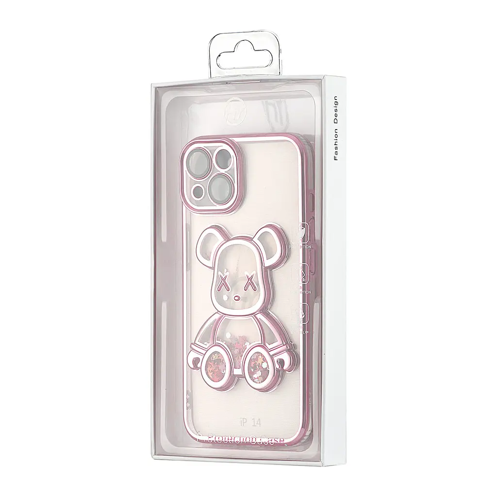Чохол Shining Bear Case Protected Camera iPhone 14 Pink - фото 2