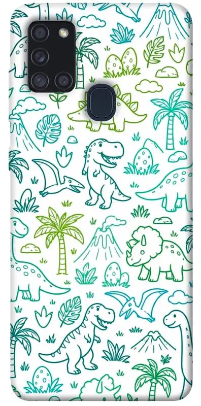 TPU чохол Demsky Dino pattern для Samsung Galaxy A21s