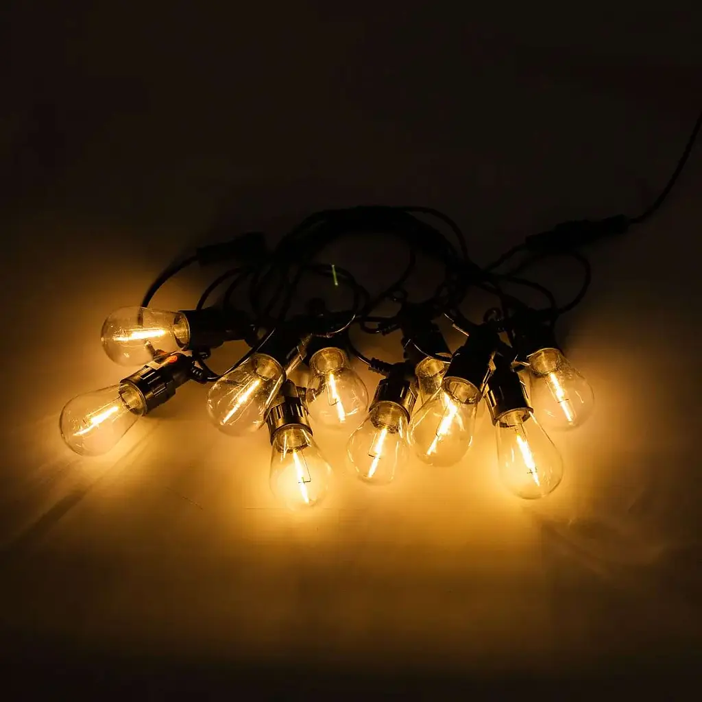 Уличная ретро-гирлянда GarlandoPro 10 LED длина 5 м, теплый белый (S14Y) - фото 9