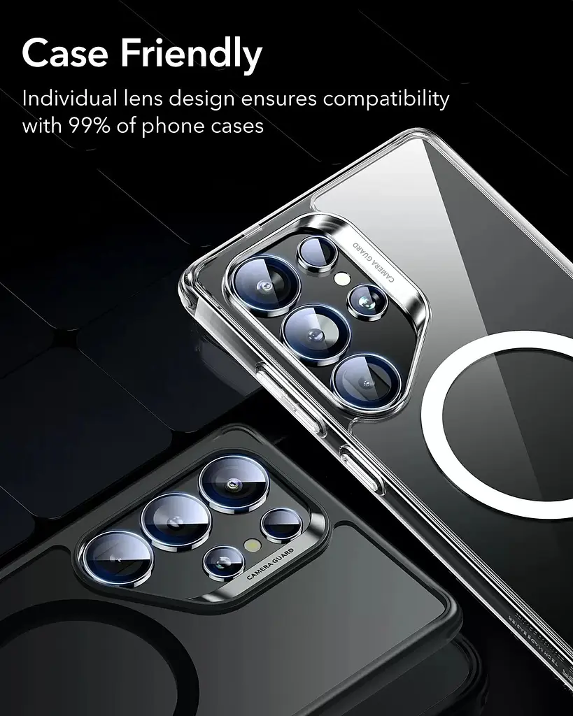 Защитное стекло для камеры ESR Armorite Camera Lens Protectors Clear для Samsung S25 Ultra (1D79500302) - фото 8