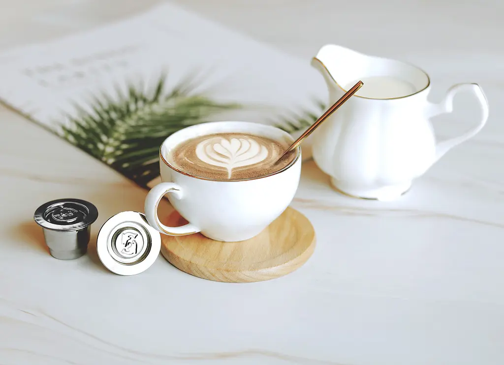 Капсула многоразовая из нержавеющей стали для кофемашины Nespresso от ICafilas, глянцевая - фото 9