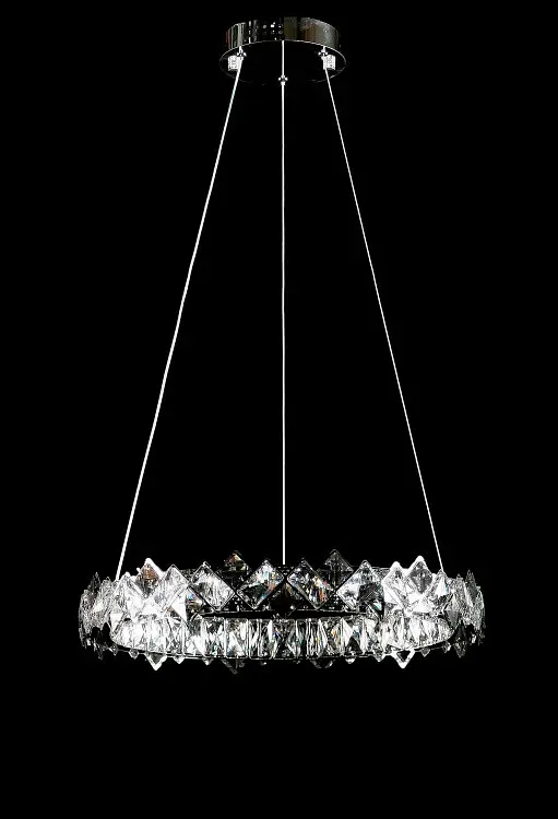 Підвісна світлодіодна люстра Splendid Ray L40802/480/1 LED, кришталь, пульт, димер, 60 W, 48 см - фото 2