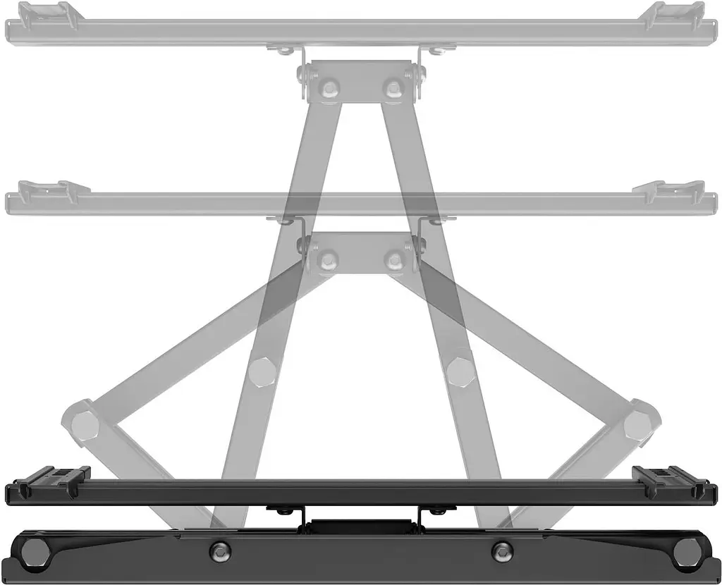 Кронштейн для ТВ AGN AGN70-442P з поворотом/два коліна/32"-70"/40 кг/max.VESA 400x400/Чорний - фото 6