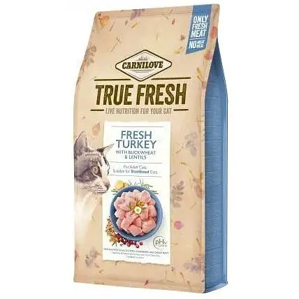 Сухий корм Carnilove True Fresh Cat для дорослих котів з індичкою 1 8 кг