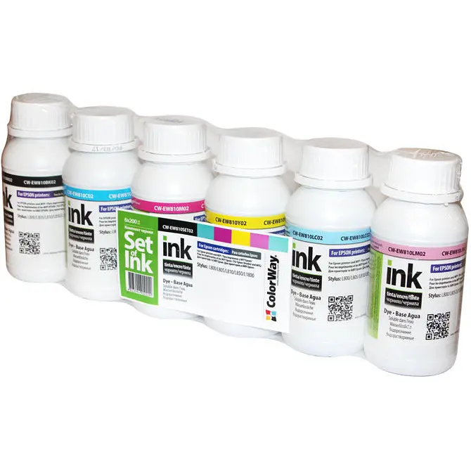 Комплект чернил CW Epson L-800/810/850 (6x200мл) BK/С/M/LС/LM/Y - фото 2