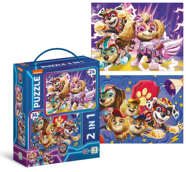 Пазл 2 в 1 "Paw Patrol". Зберігаємо світ у безпеці! (200573)