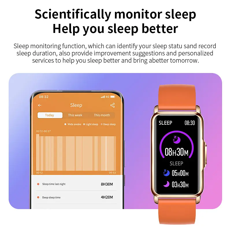 Годинник Smart Mioband Nano+ Orange, 2 ремінця - фото 5