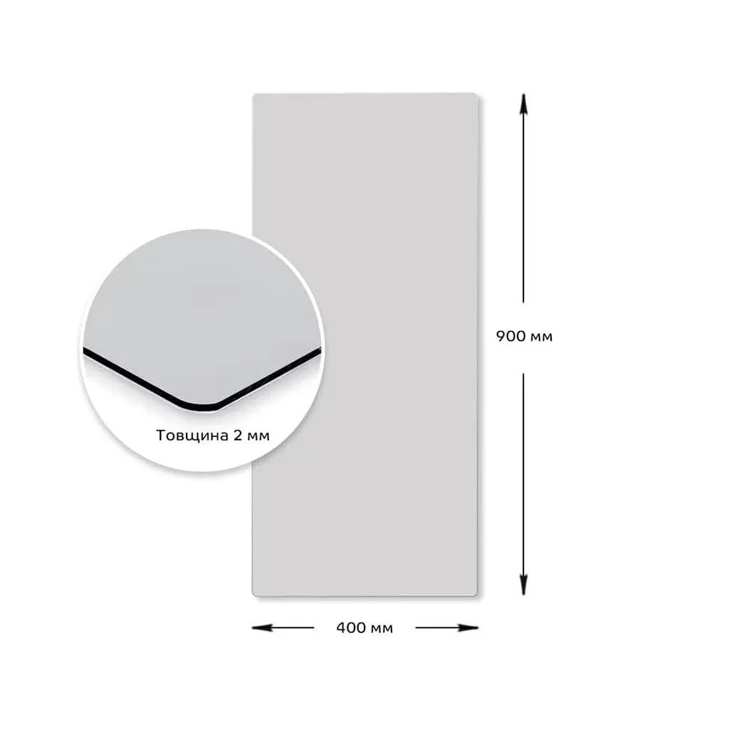 Дзеркало акрилове самоклеюче Sticker Wall 400 x 900 мм x 2 мм SW-00001596 - фото 3