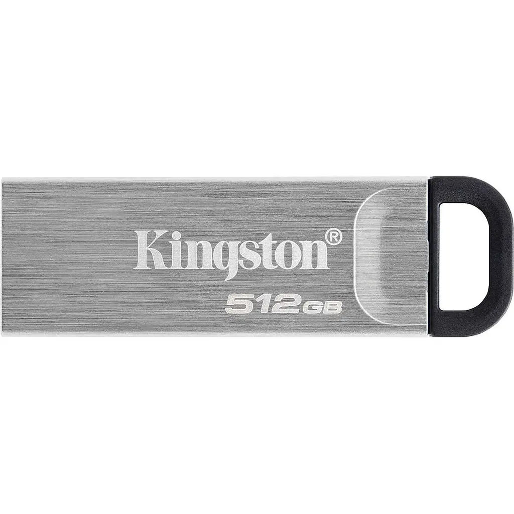 USB флеш-накопичувач Kingston DataTraveler Kyson 512GB USB-A 3.2 Silver/Black (DTKN/512GB) [116035] - фото 2