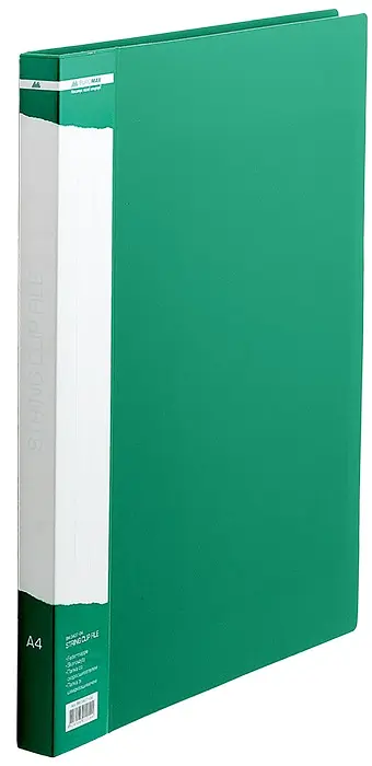 Папка пластиковая с скоросшивателем, A4 BM.3407-99 BUROMAX (4823078952097) Зелёный - фото 3