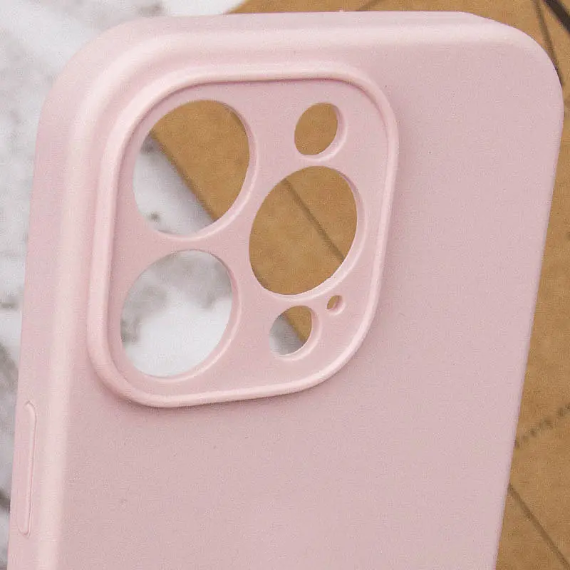Чохол Silicone Case Full Camera Protective (AA) NO LOGO для Apple iPhone 13 Pro Max (6.7) Рожевий / Chalk Pink - фото 6