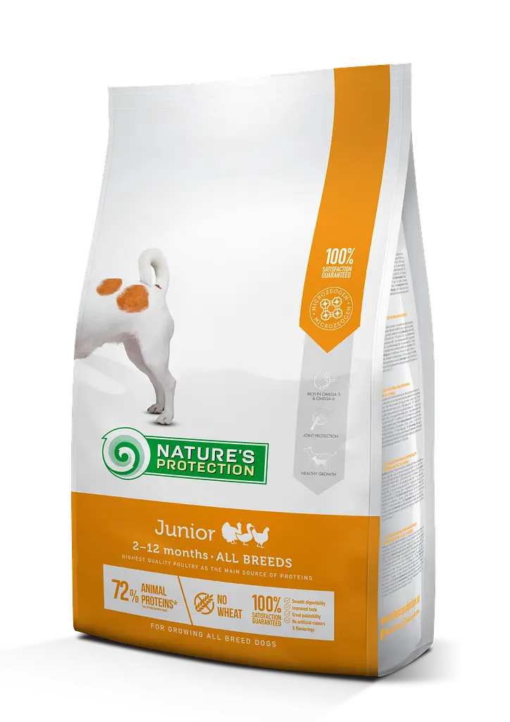 Сухий корм для цуценят всіх порід Nature's Protection Junior All Breeds, 2 кг